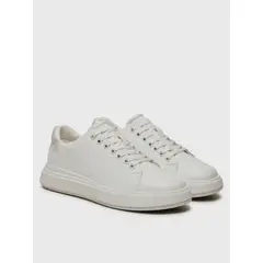 CALVIN KLEIN - Zapatillas cupsole con monograma Blanco