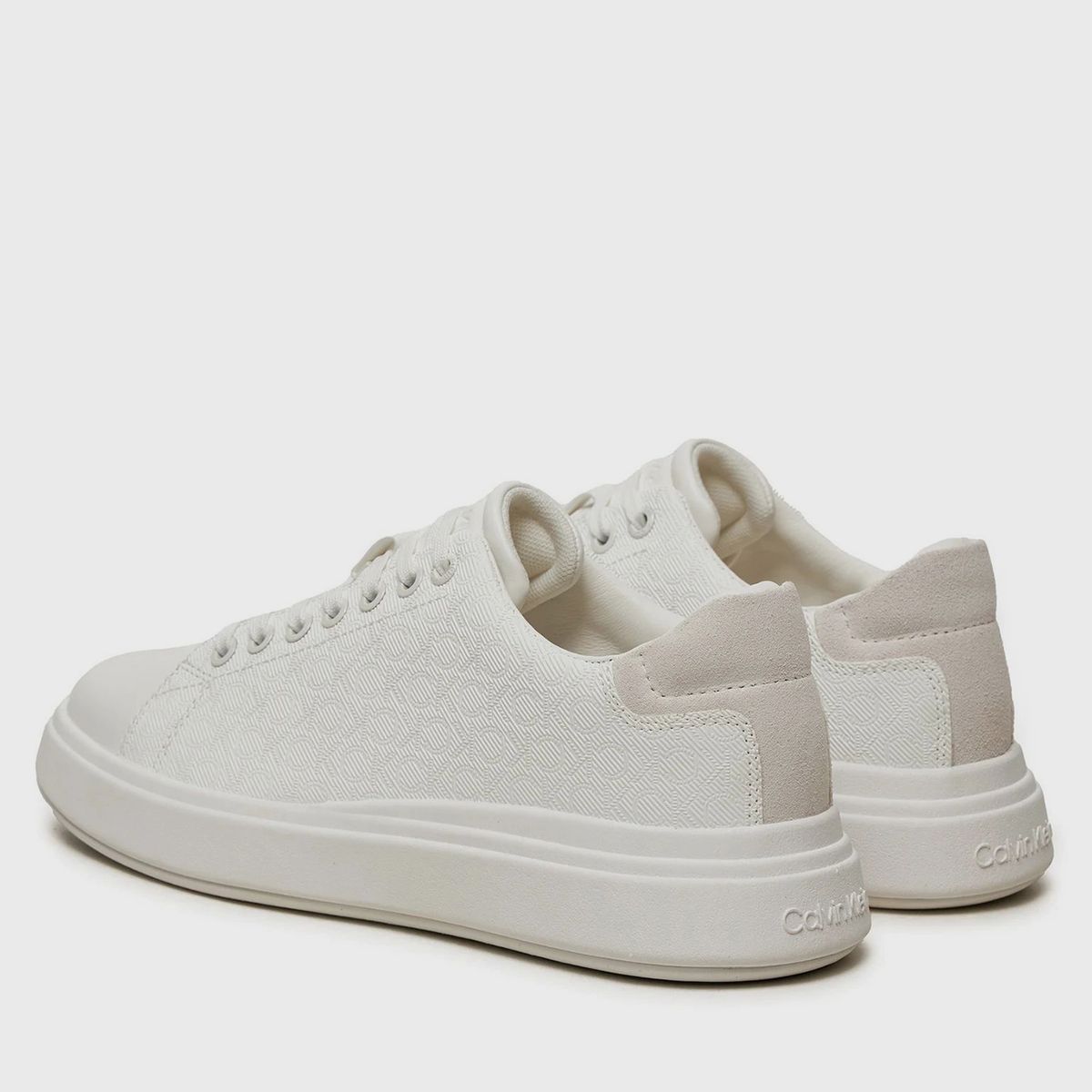 CALVIN KLEIN - Zapatillas cupsole con monograma Blanco Calvin Klein