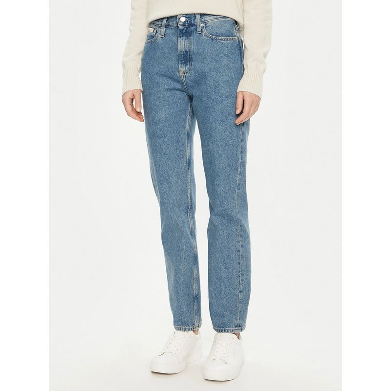 CALVIN KLEIN - Jeans high rise recto Azul Calvin Klein