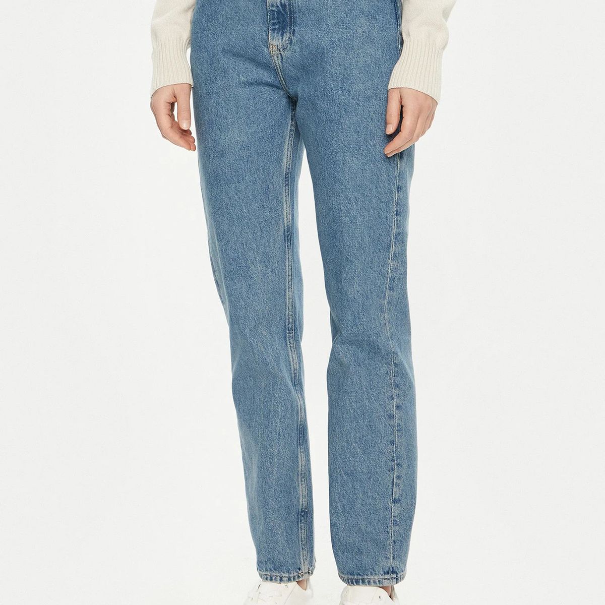 CALVIN KLEIN - Jeans high rise recto Azul Calvin Klein