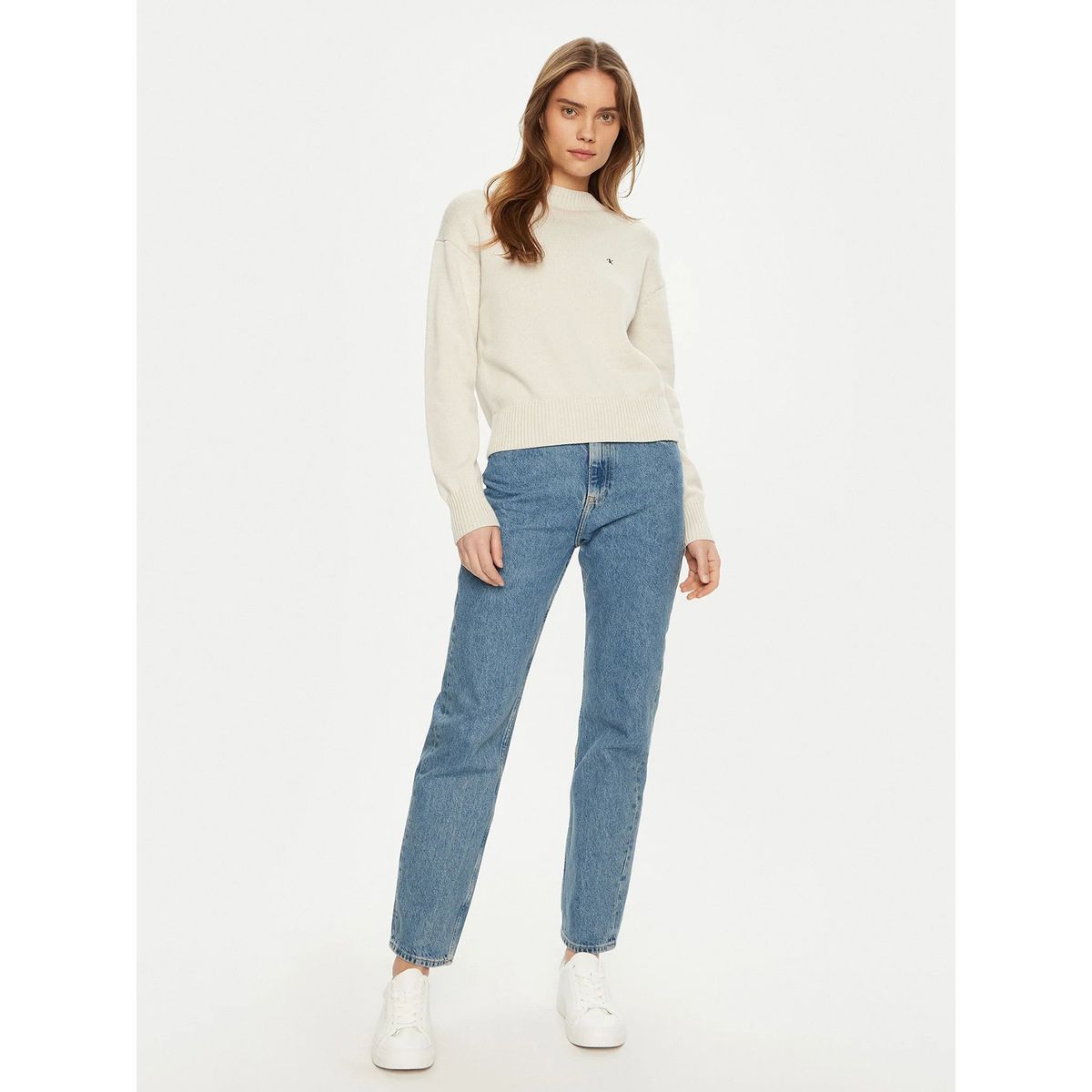 CALVIN KLEIN - Jeans high rise recto Azul Calvin Klein