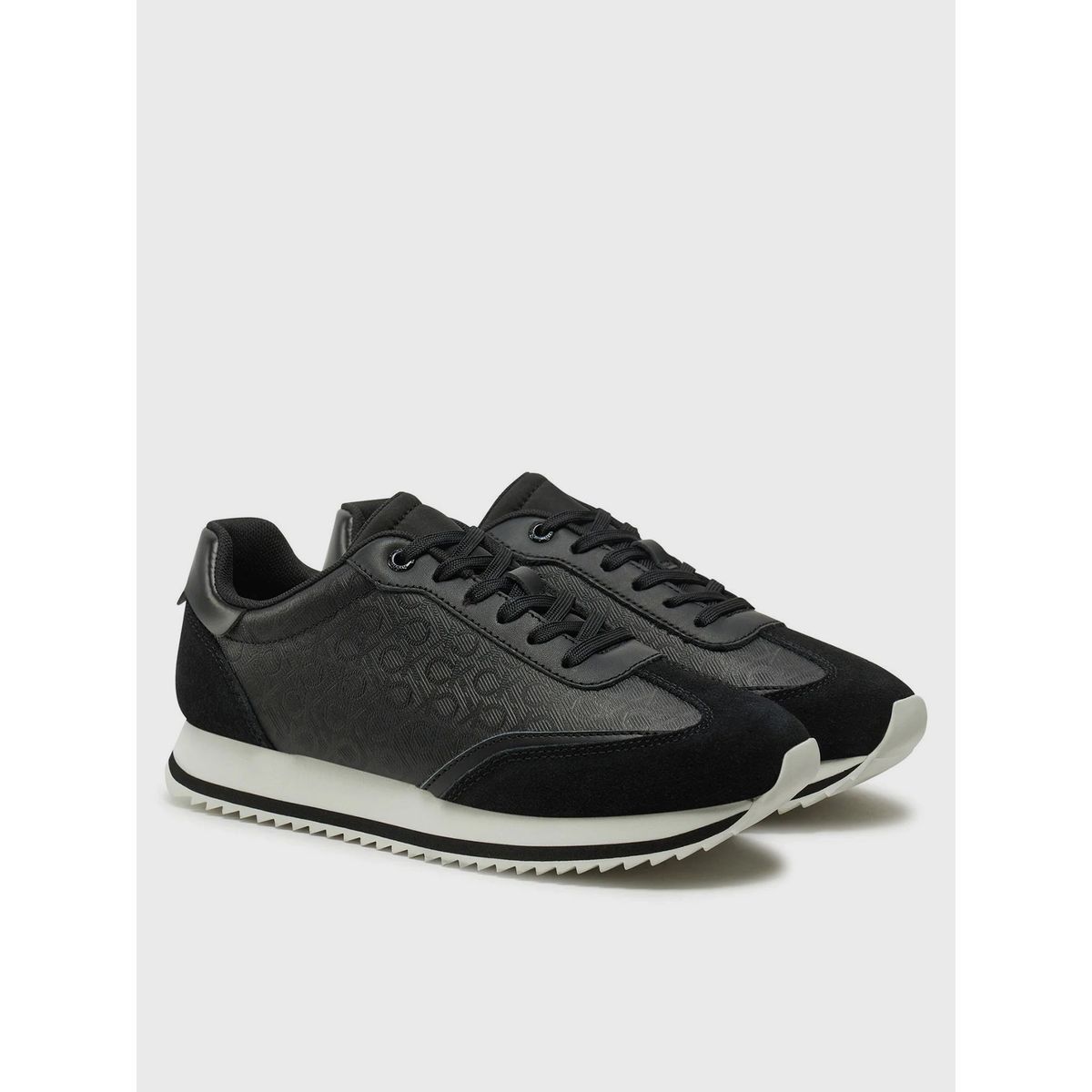 CALVIN KLEIN - Zapatillas deportivas runner con monograma Negro Calvin Klein