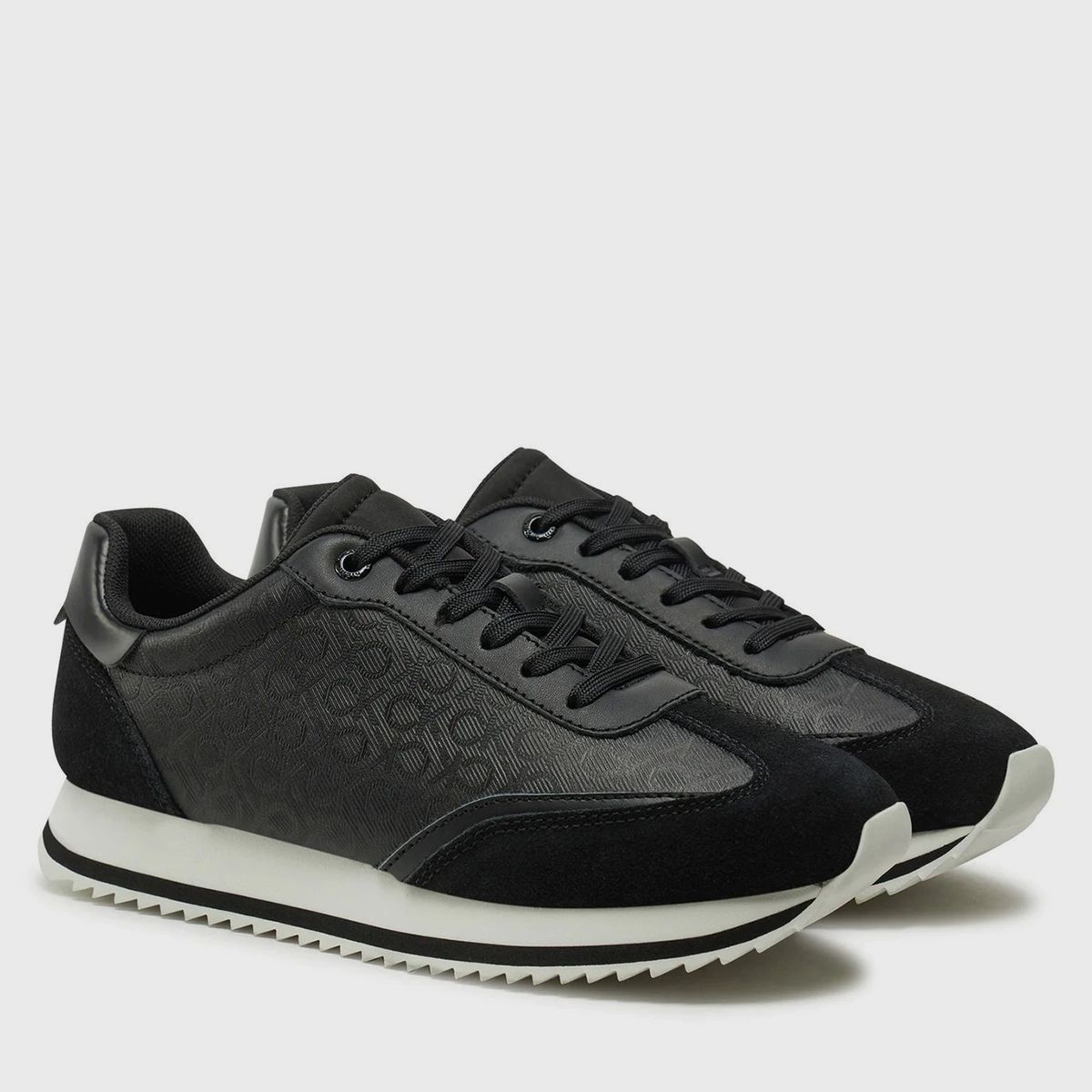CALVIN KLEIN - Zapatillas deportivas runner con monograma Negro Calvin Klein