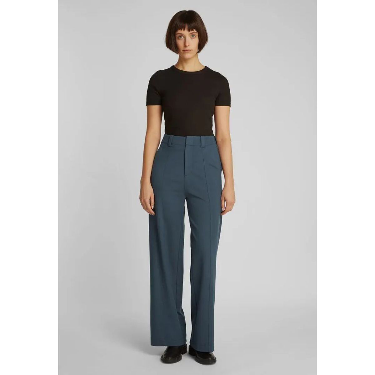 CALVIN KLEIN - Pantalón recto estilo milano Azul Calvin Klein