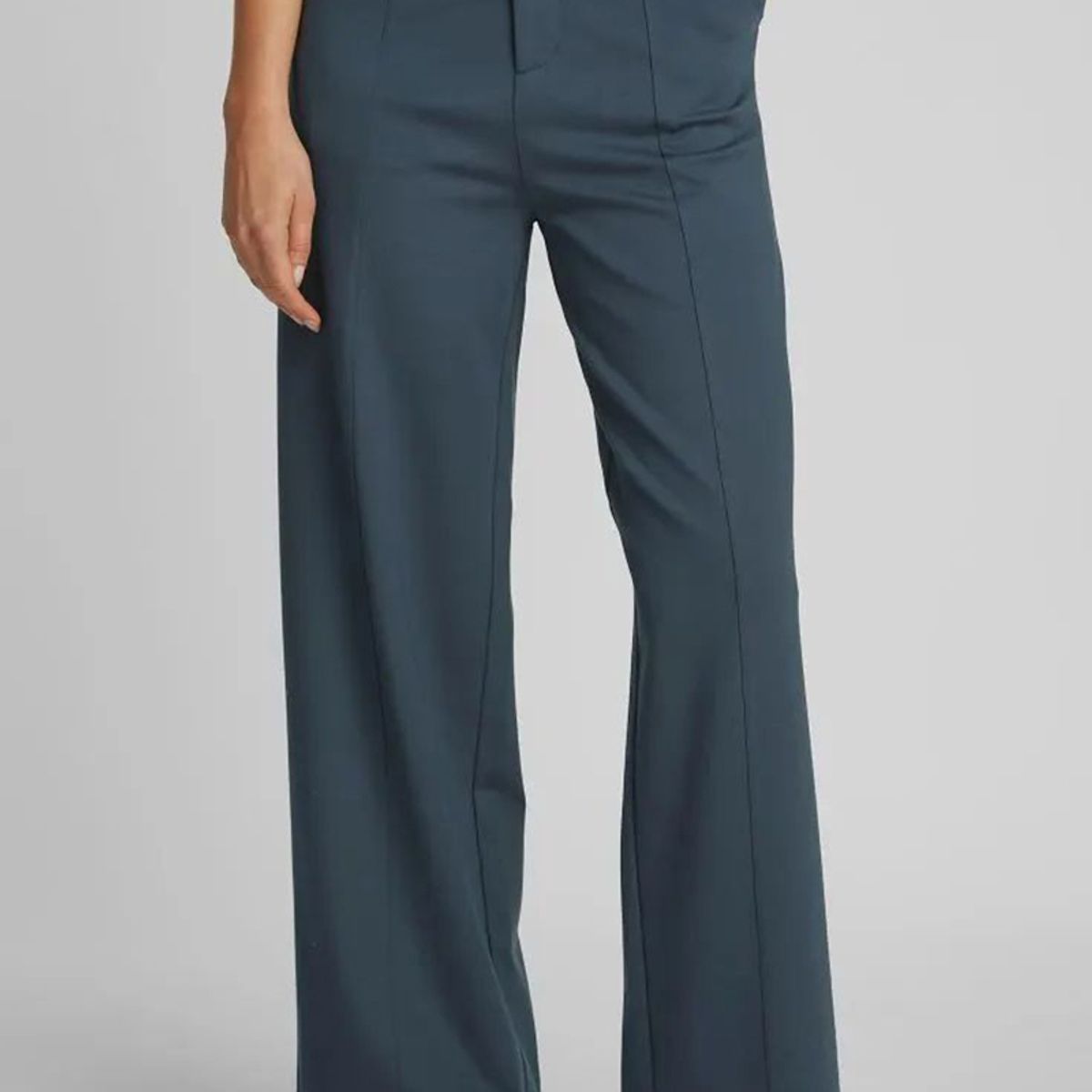 CALVIN KLEIN - Pantalón recto estilo milano Azul Calvin Klein