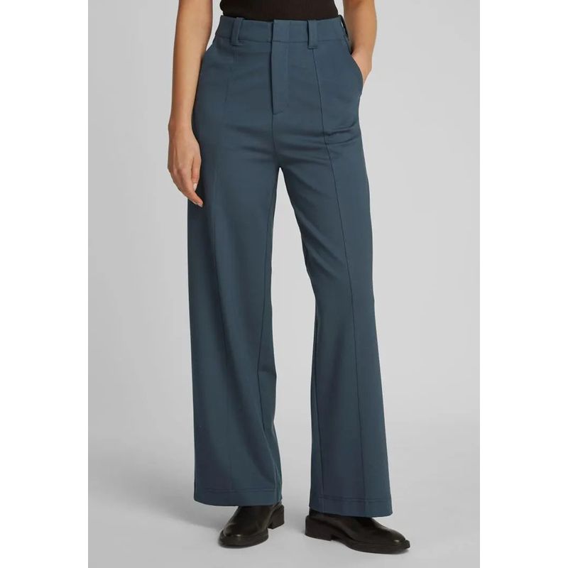 CALVIN KLEIN - Pantalón recto estilo milano Azul Calvin Klein