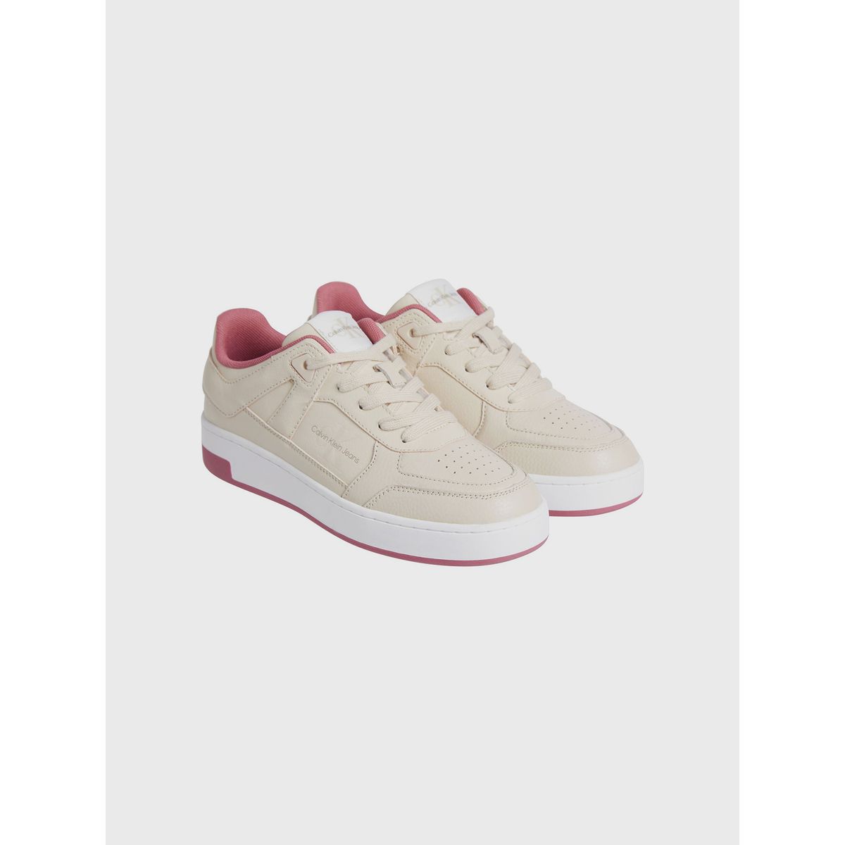 CALVIN KLEIN - Zapatillas basket de cuero sintético Rosado Calvin Klein