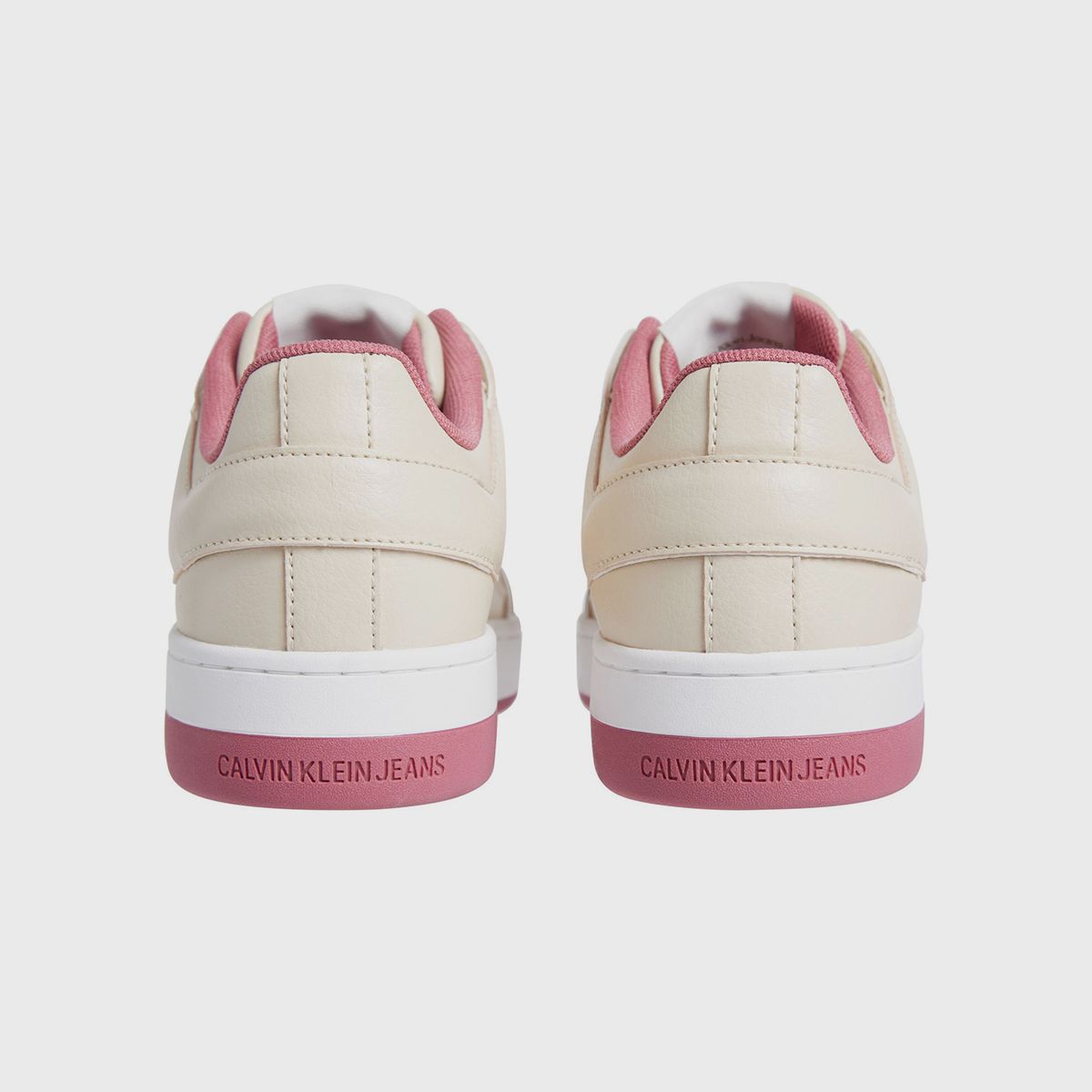 CALVIN KLEIN - Zapatillas basket de cuero sintético Rosado Calvin Klein