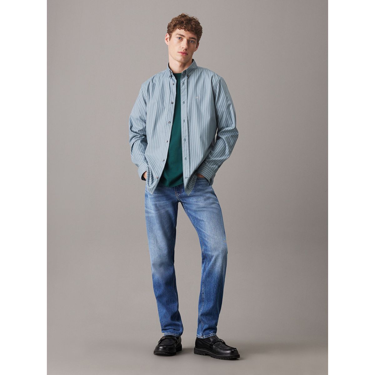 CALVIN KLEIN - Jeans slim straight Azul Calvin Klein