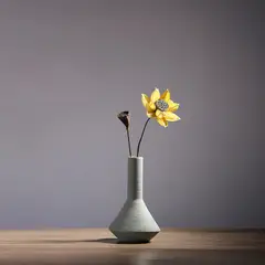 RE DECORA - Florero Azul Grisáceo Mediano