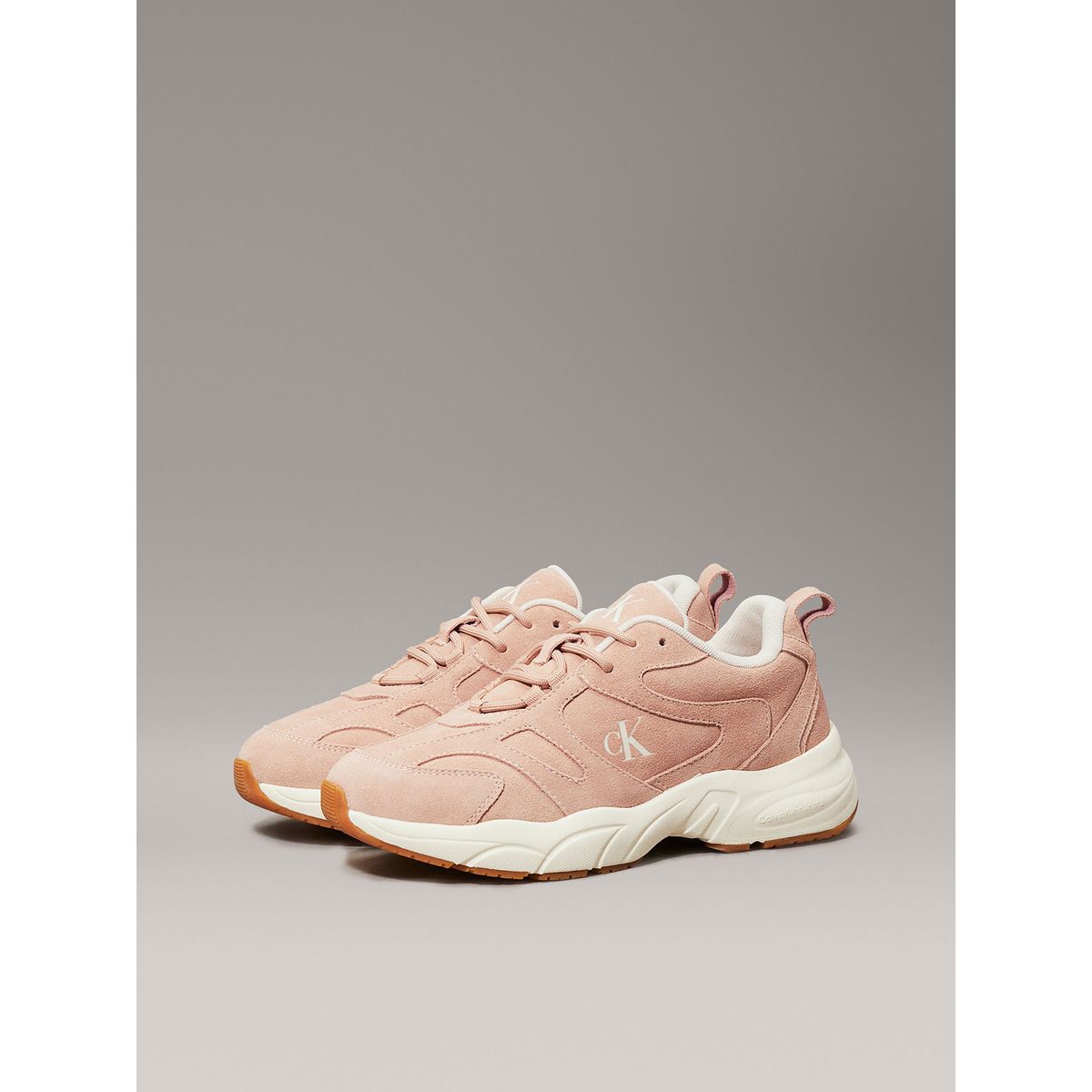 CALVIN KLEIN - Zapatillas retro de gamuza Rosado Calvin Klein