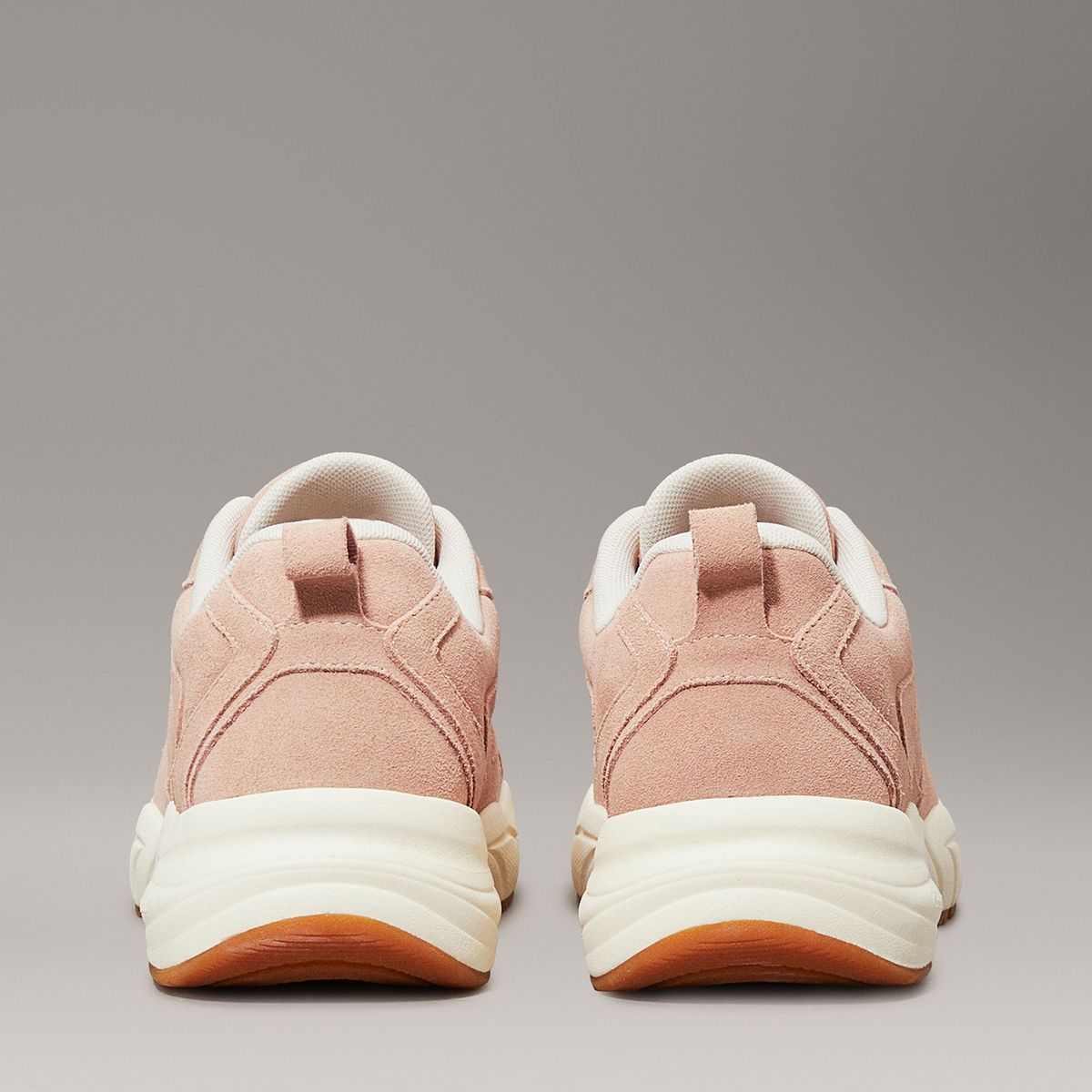 CALVIN KLEIN - Zapatillas retro de gamuza Rosado Calvin Klein