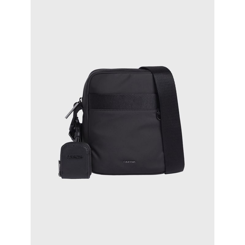 CALVIN KLEIN - Bolso Reporter Nylon Negro Calvin Klein