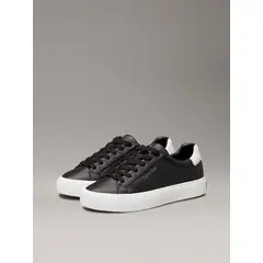 CALVIN KLEIN - Zapatillas de cuero Negro