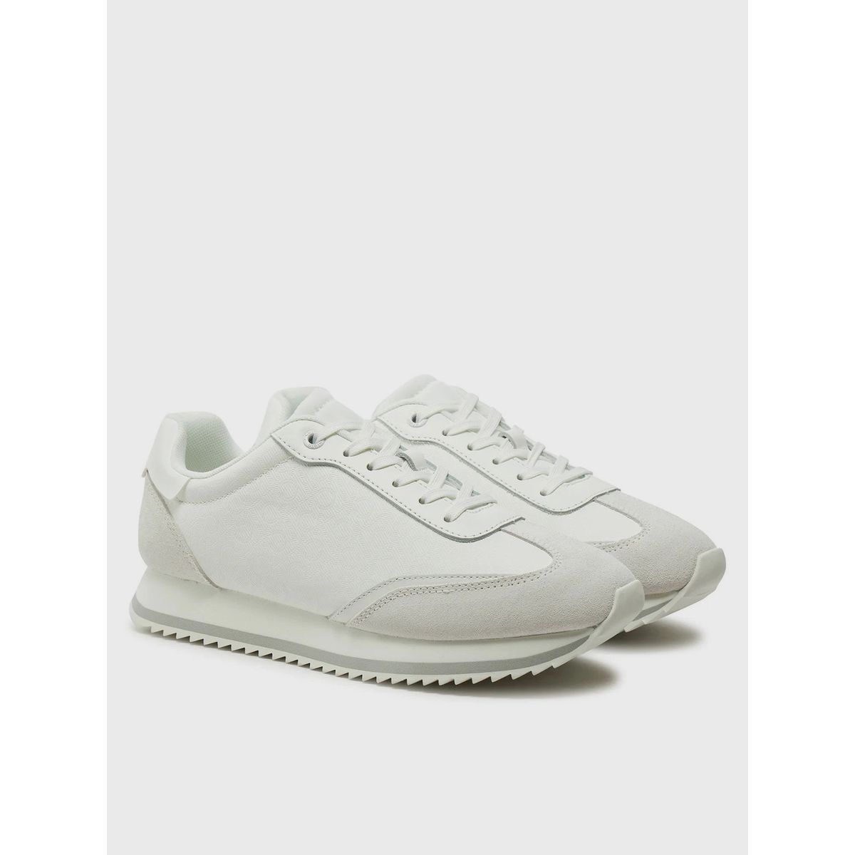 CALVIN KLEIN - Zapatillas deportivas runner con monograma Blanco Calvin Klein