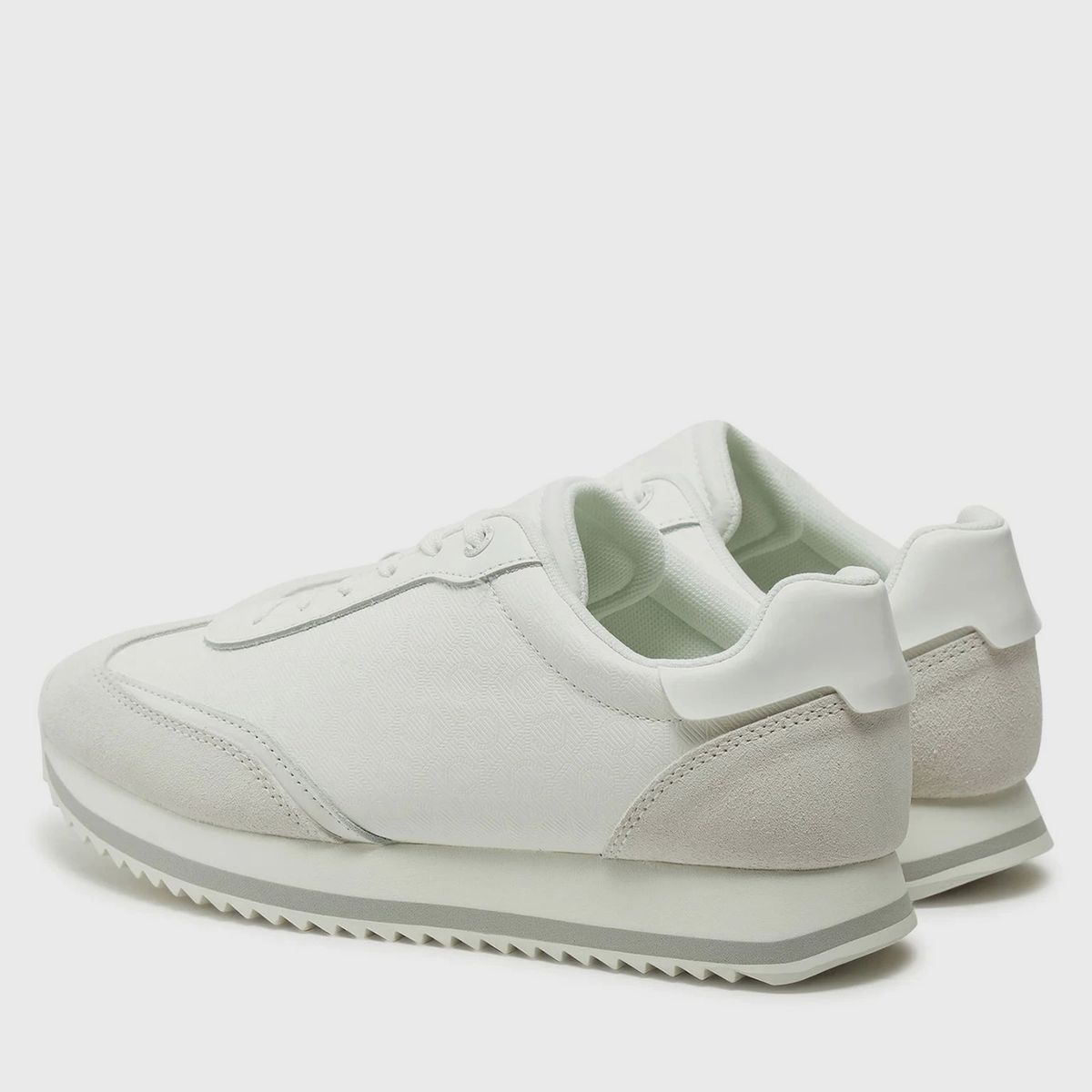 CALVIN KLEIN - Zapatillas deportivas runner con monograma Blanco Calvin Klein