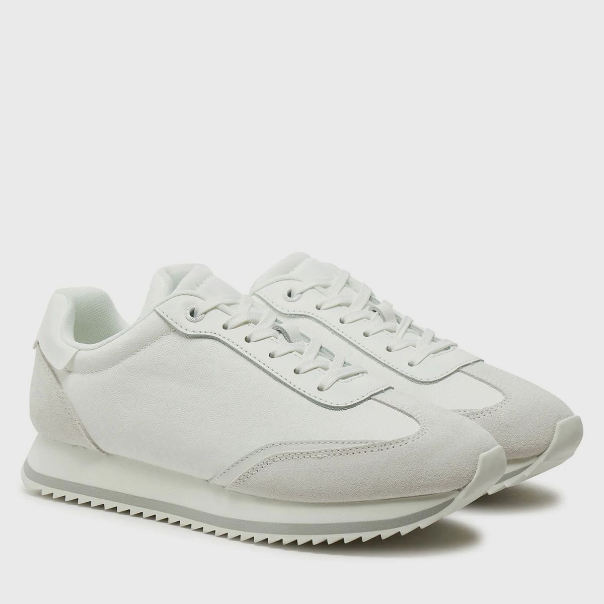 CALVIN KLEIN - Zapatillas deportivas runner con monograma Blanco Calvin Klein