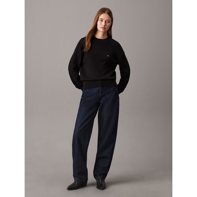 Imagen 2 del producto Sweater de algodón con monograma Negro