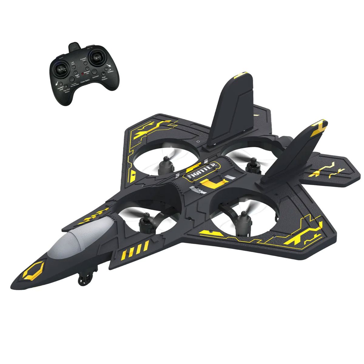 MUNDO ONLINE - Avion Dron Jet  X24 a Control Remoto Sensor De Gravedad 360º