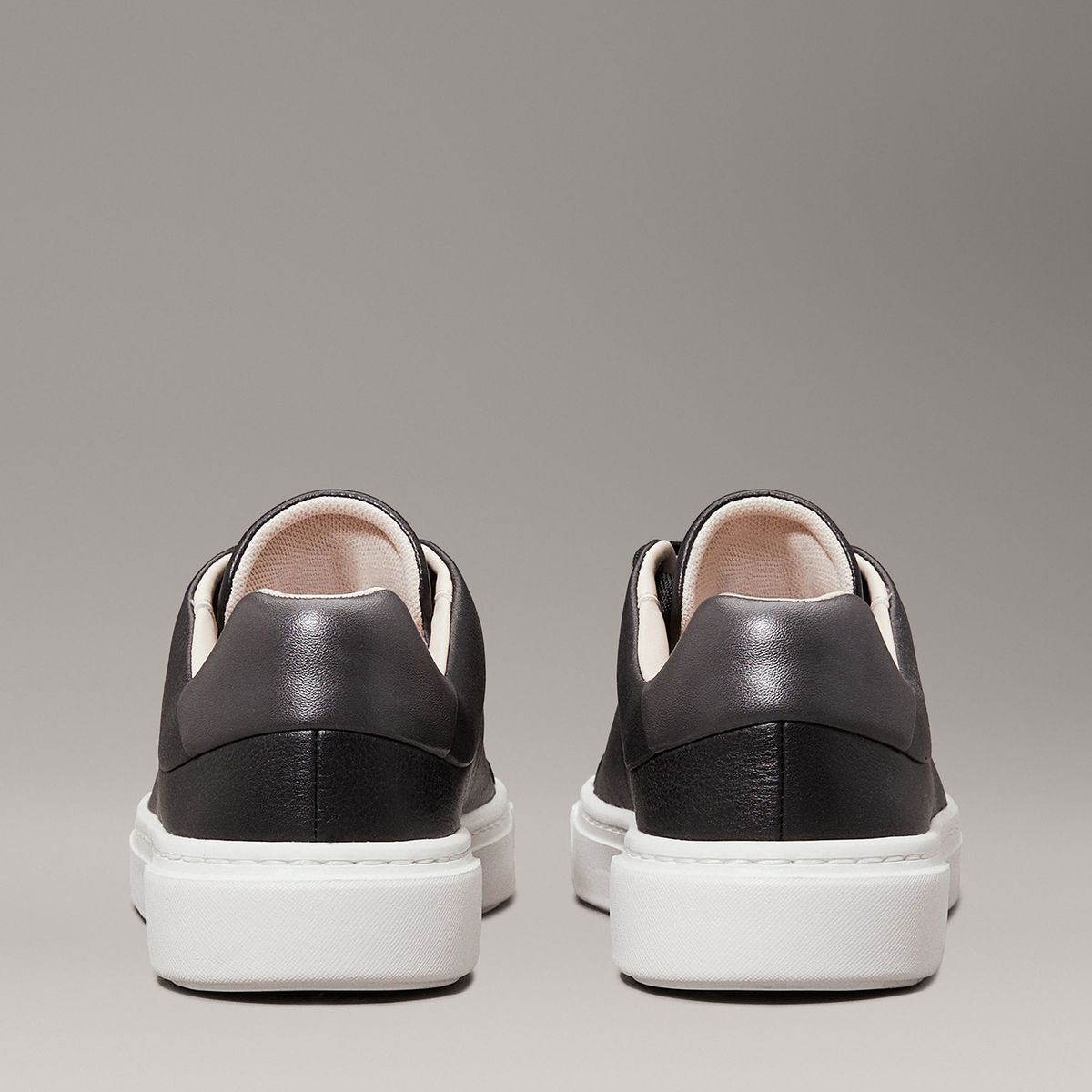 CALVIN KLEIN - Zapatillas de cuero Negro Calvin Klein