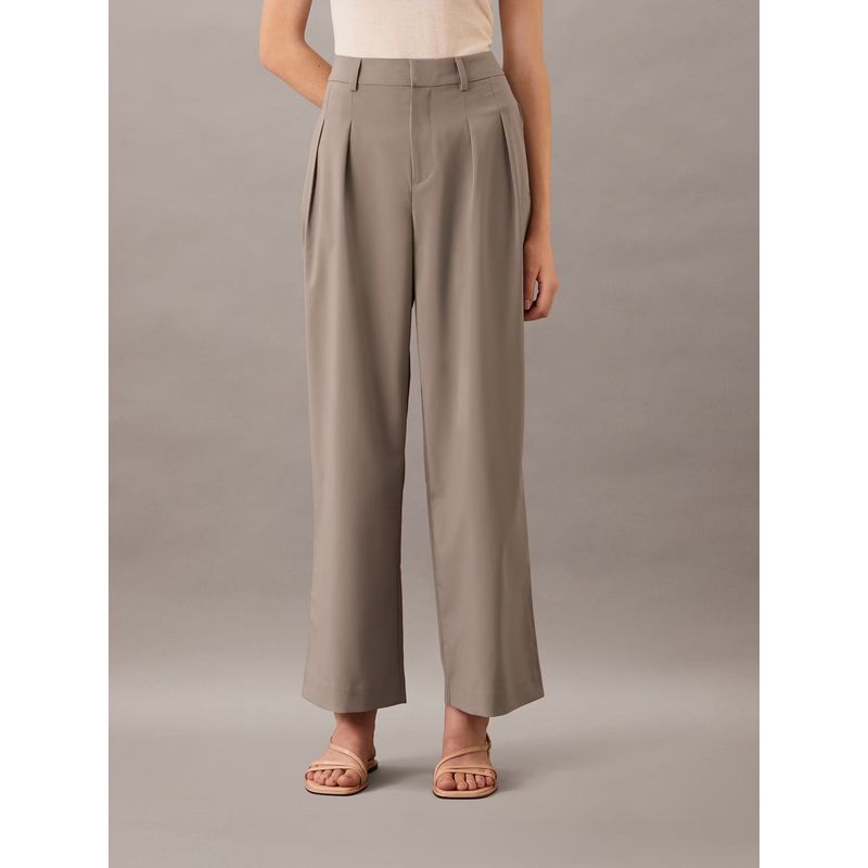 CALVIN KLEIN - Pantalón tailored de pierna ancha Gris Calvin Klein
