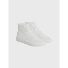 CALVIN KLEIN - Zapatillas altas con monograma Blanco