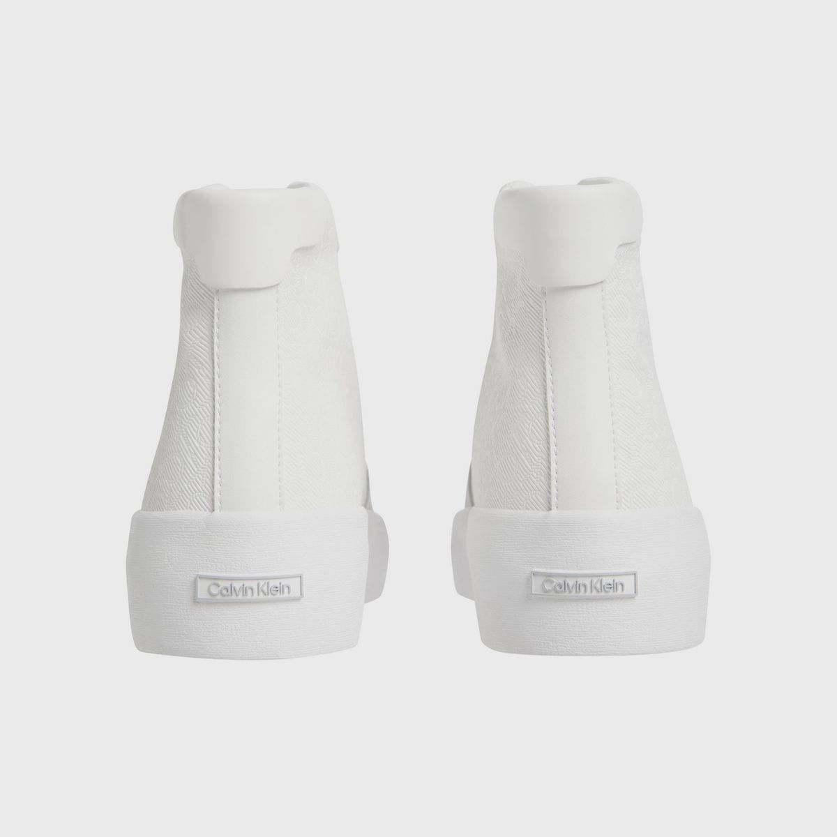 CALVIN KLEIN - Zapatillas altas con monograma Blanco Calvin Klein