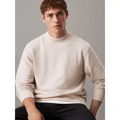 CALVIN KLEIN - Polerón con logo en la parte trasera Beige