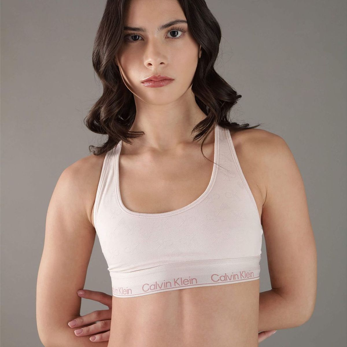 CALVIN KLEIN - Bralette - Modern cotton vday Rosado Calvin Klein