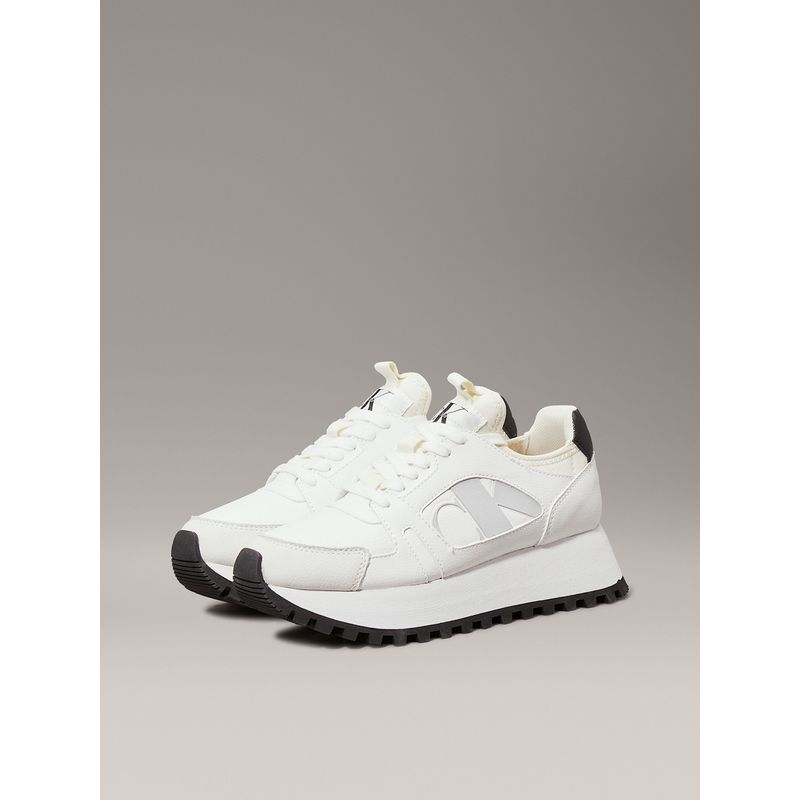 CALVIN KLEIN - Zapatillas runner de plataforma Blanco Calvin Klein