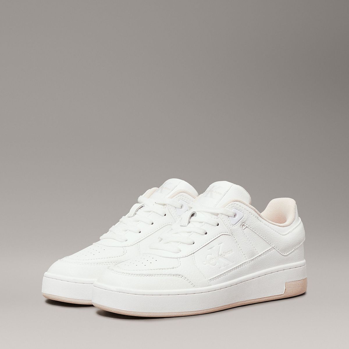 CALVIN KLEIN - Zapatillas basket de cuero sintético Blanco Calvin Klein