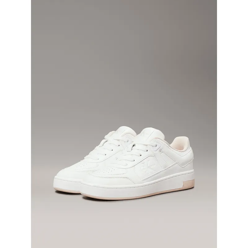 CALVIN KLEIN - Zapatillas basket de cuero sintético Blanco Calvin Klein