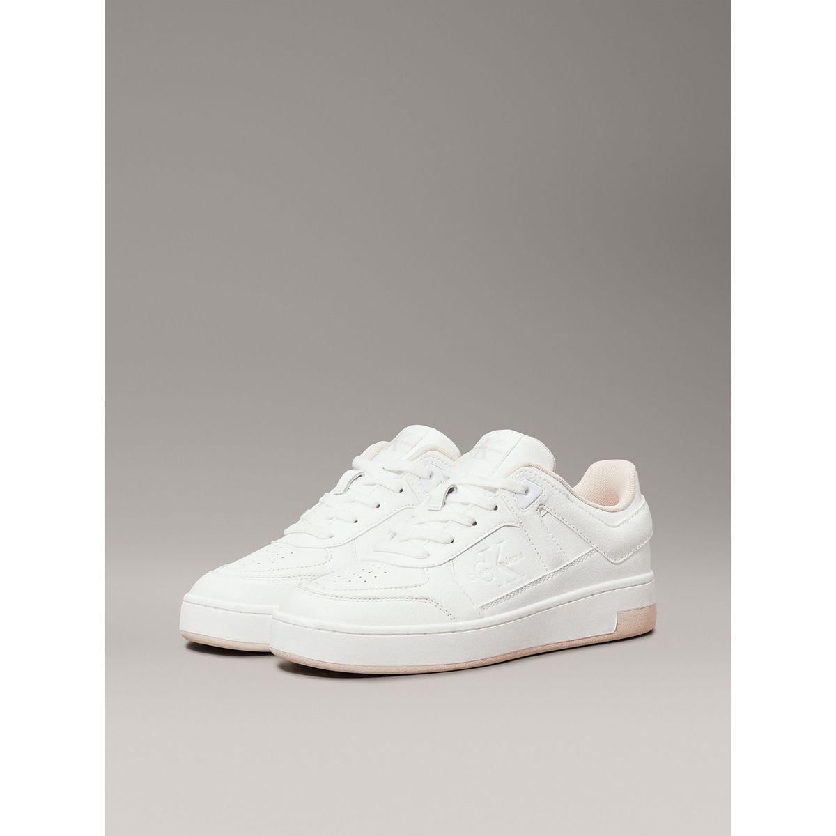 CALVIN KLEIN - Zapatillas basket de cuero sintético Blanco Calvin Klein