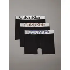 CALVIN KLEIN - Pack de 3 boxer brief - Steel Micro Negro