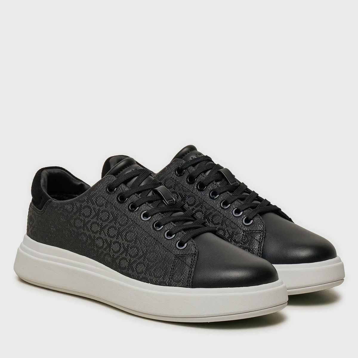 CALVIN KLEIN - Zapatillas cupsole con monograma Negro Calvin Klein