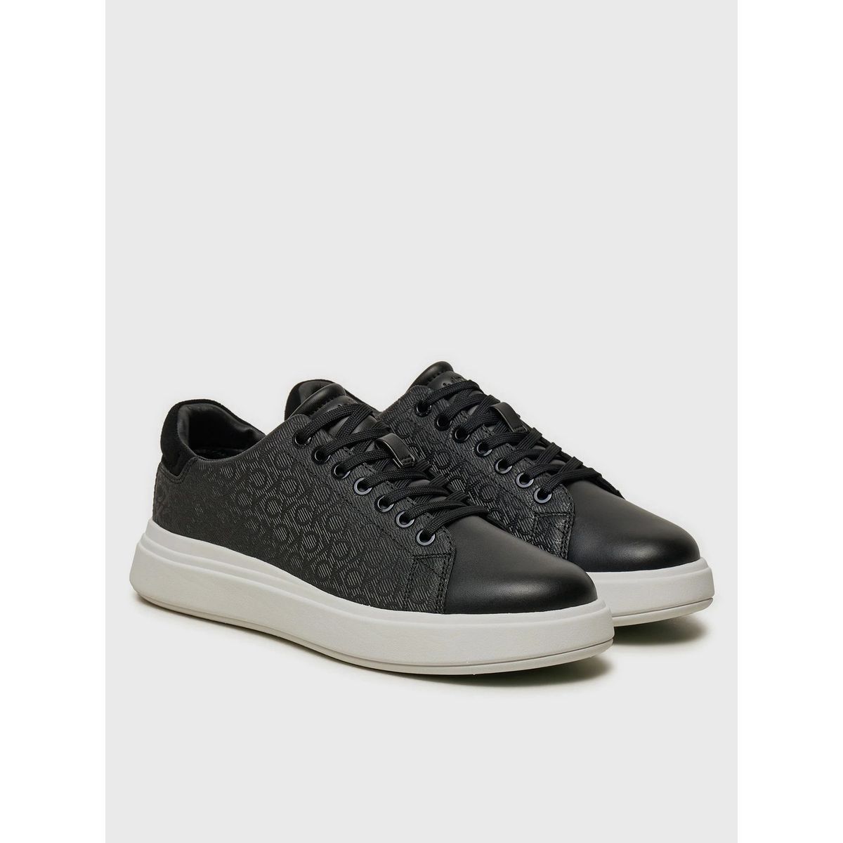 CALVIN KLEIN - Zapatillas cupsole con monograma Negro Calvin Klein
