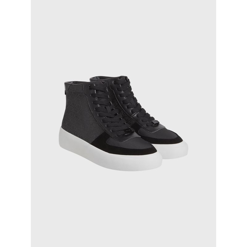 CALVIN KLEIN - Zapatillas altas con monograma Negro Calvin Klein