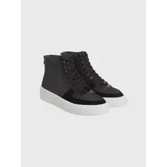 CALVIN KLEIN - Zapatillas altas con monograma Negro
