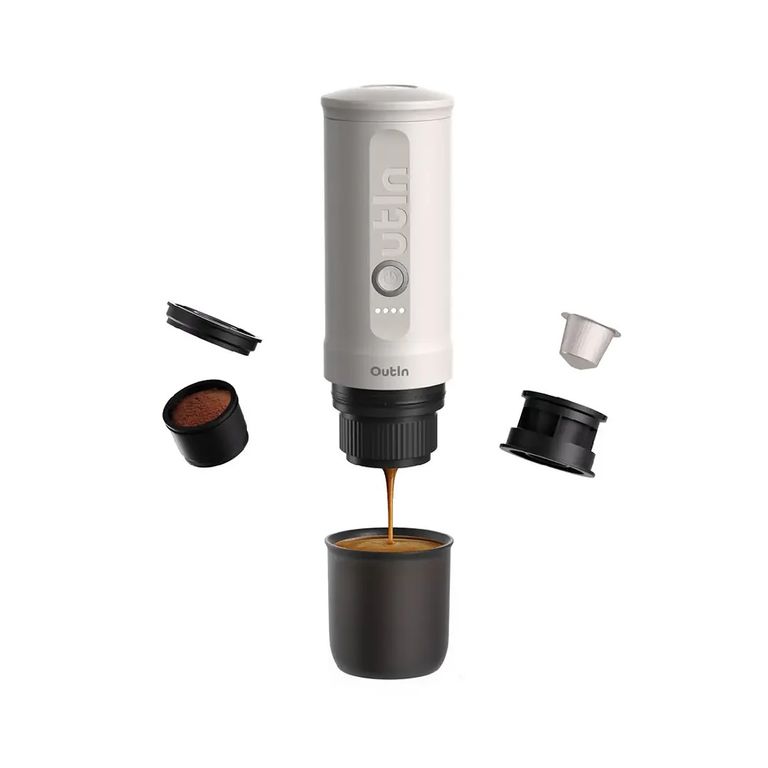 Máquina de Café Espresso Eléctrica Portátil Outin Nano Blanca
