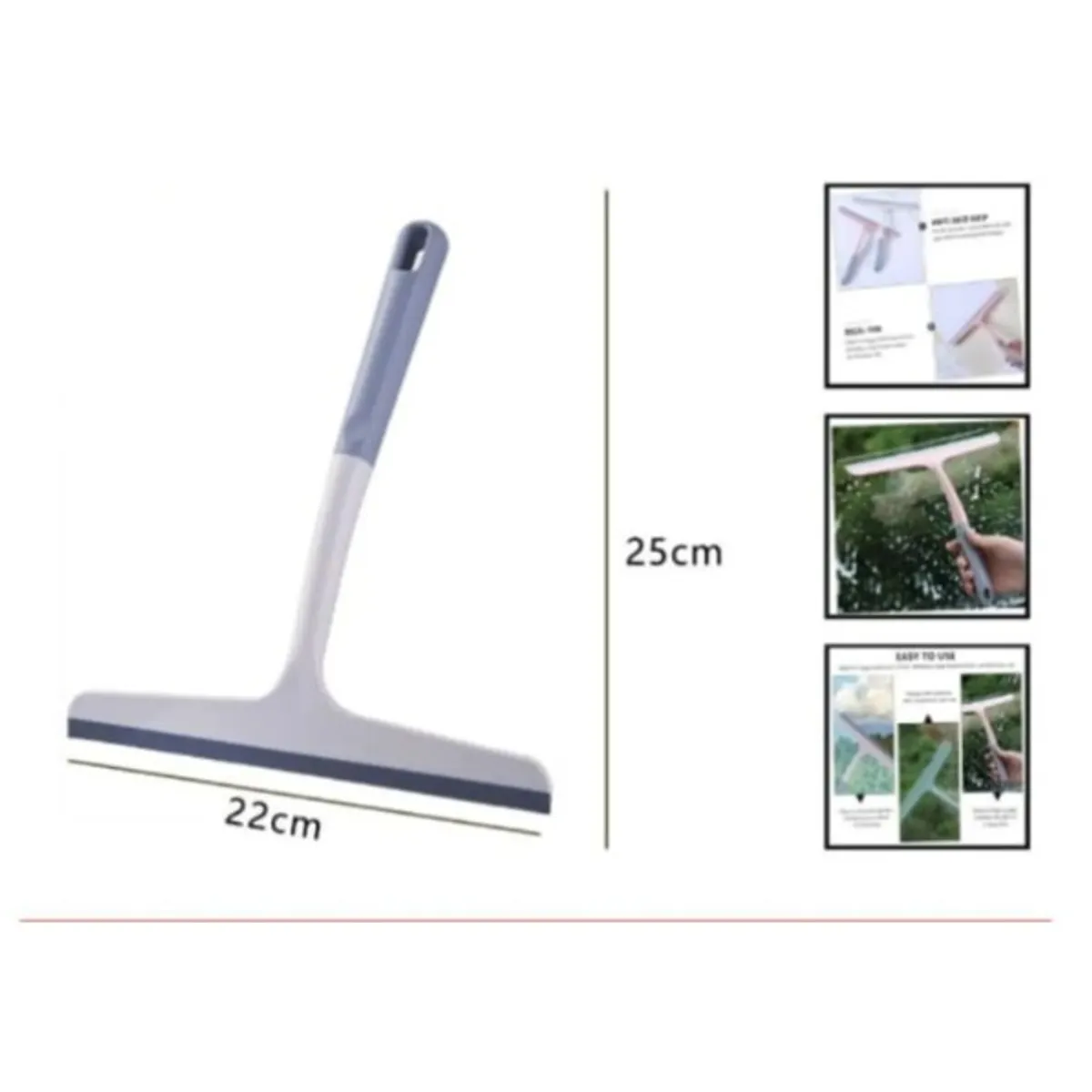 GENERICO - Raspador De Vidrio Multiusos 25 X 22 Cm