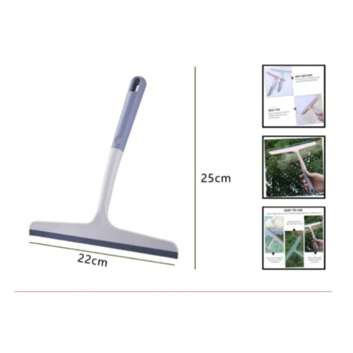 GENERICO - Raspador De Vidrio Multiusos 25 X 22 Cm