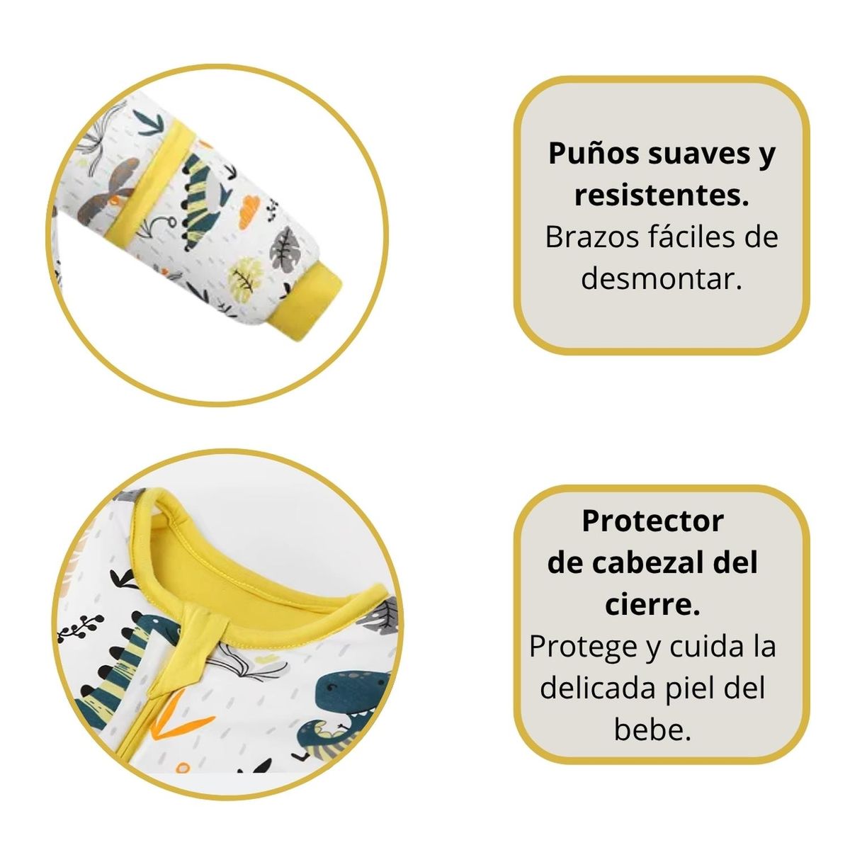 KIVARA - Saquito De Dormir Bebe Con Pie Tog 1.5 Pijama Saco Dormir