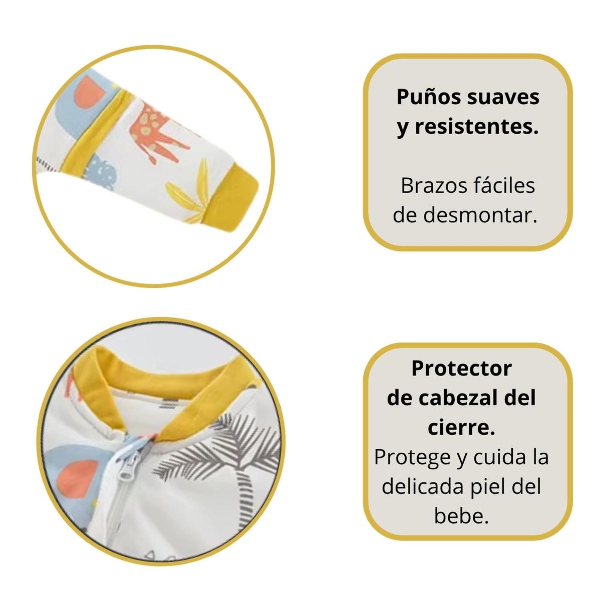 KIVARA - Saquito De Dormir Bebe Con Pie Tog 1.5 Pijama Saco Dormir