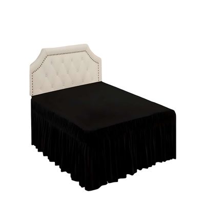 Imagen 2 del producto FALDON DE CAMA PLAZA Y MEDIA NEGRO