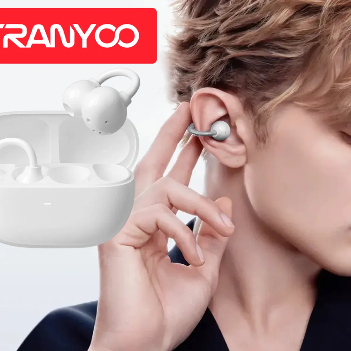 GENERICO - Audífonos Inalámbricos Clip Ear Deportivo Tranyoo Ows T-m5 Blanco