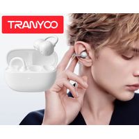 Audífonos Inalámbricos Clip Ear Deportivo Tranyoo Ows T-m5 Blanco