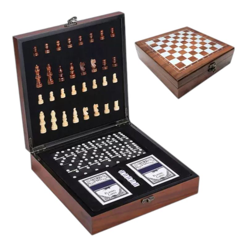 INVENCIBLE - AJEDREZ NAIPES DADOS DOMINO JUEGO TABLERO CARTAS NC33