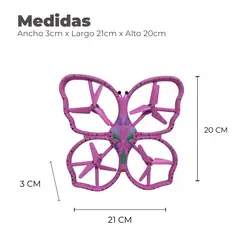 MUNDO ONLINE - Dron Diseño Mariposa Con Luz Led Sensor de Gravedad