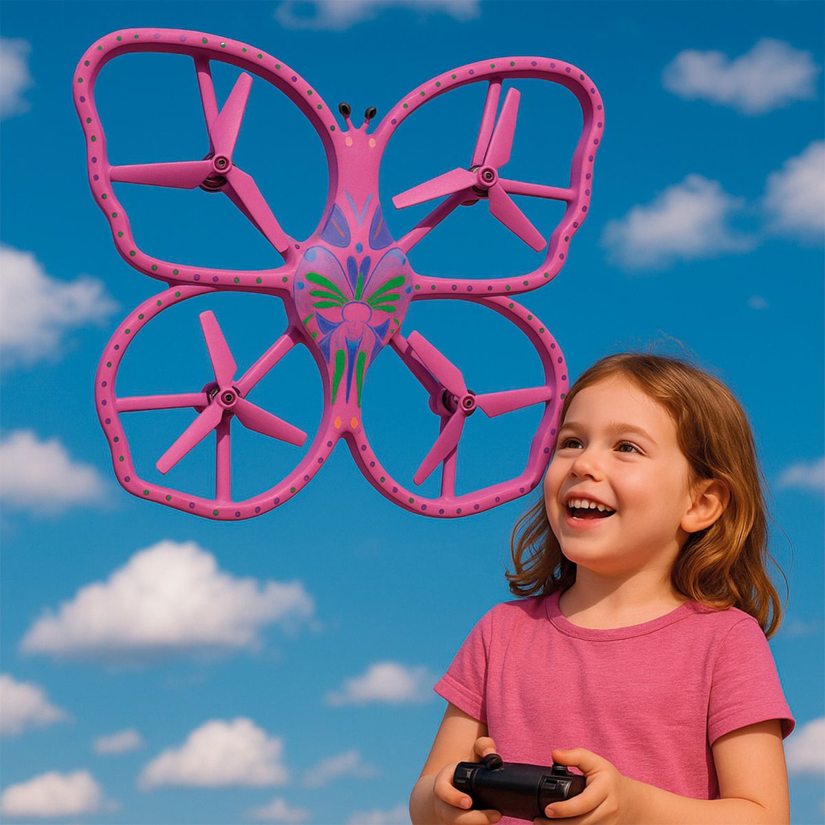 MUNDO ONLINE - Dron Diseño Mariposa Con Luz Led Sensor de Gravedad