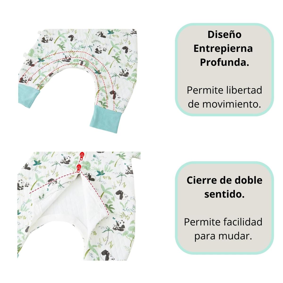 KIVARA - Saquito De Dormir Pijama Bebe Tog 1.5 Con Pie y Brazos